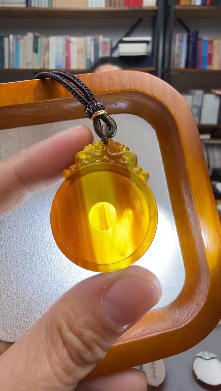 【闪购商品】琥珀颈饰未镶嵌福贝吊坠