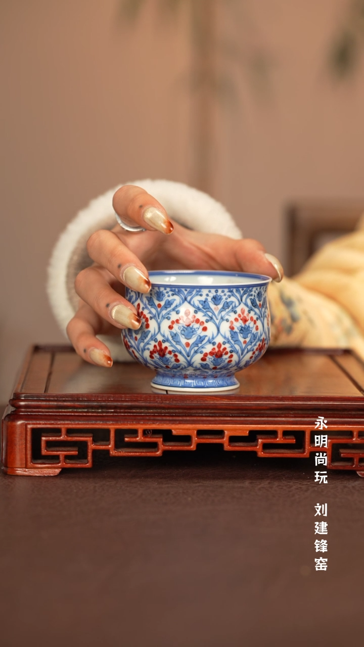 【闪购商品】杯子永明尚玩景德镇手工手绘陶瓷