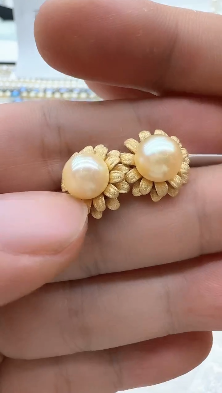 【闪购商品】海水珍珠耳饰银S925镶嵌清货