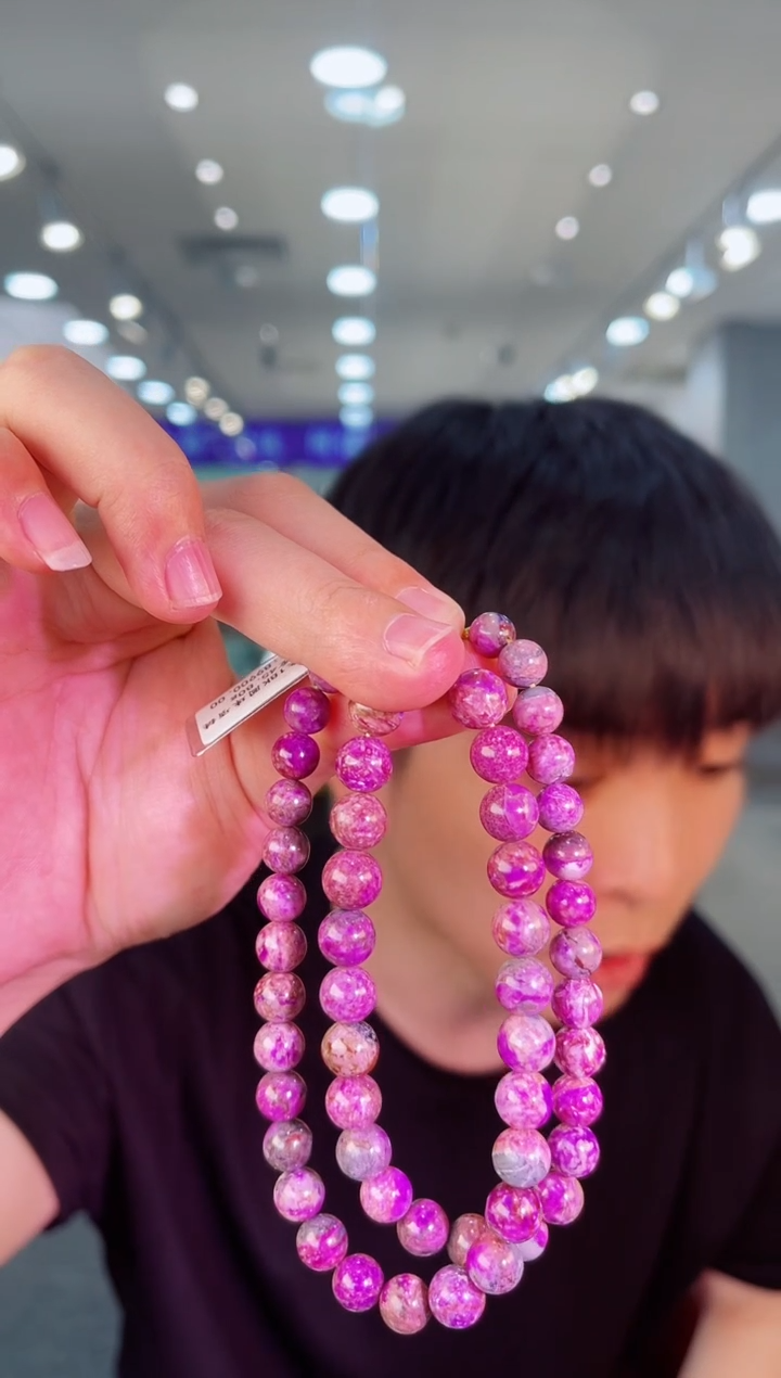 未镶嵌苏纪石（舒俱来）项链k金南非舒俱来老矿料