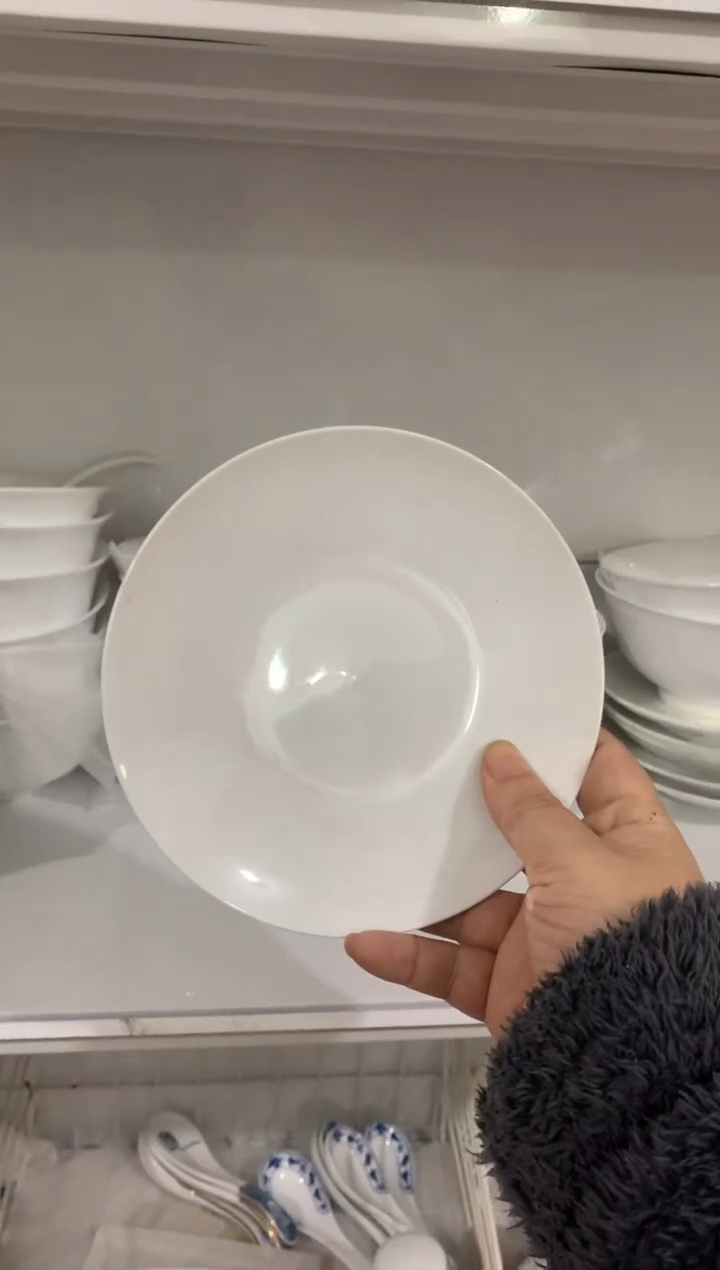 【闪购商品】白瓷6英寸纯白骨碟