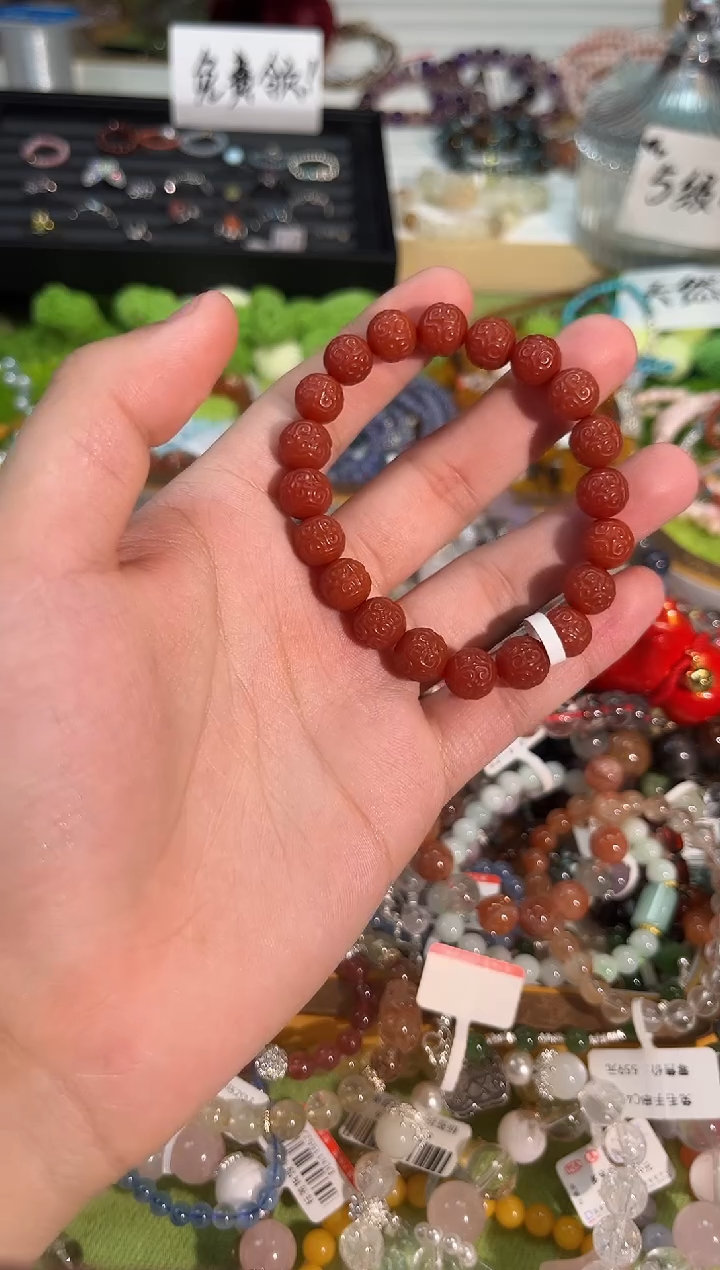 【闪购商品】南红玛瑙手串未镶嵌q691多样性发货一件