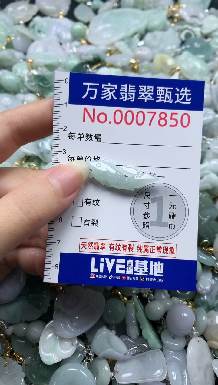吊坠(不含链)未镶嵌翡翠7850