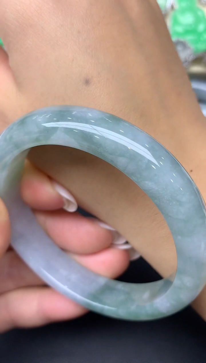 翡翠手镯未镶嵌35-雪姐翡翠天天见