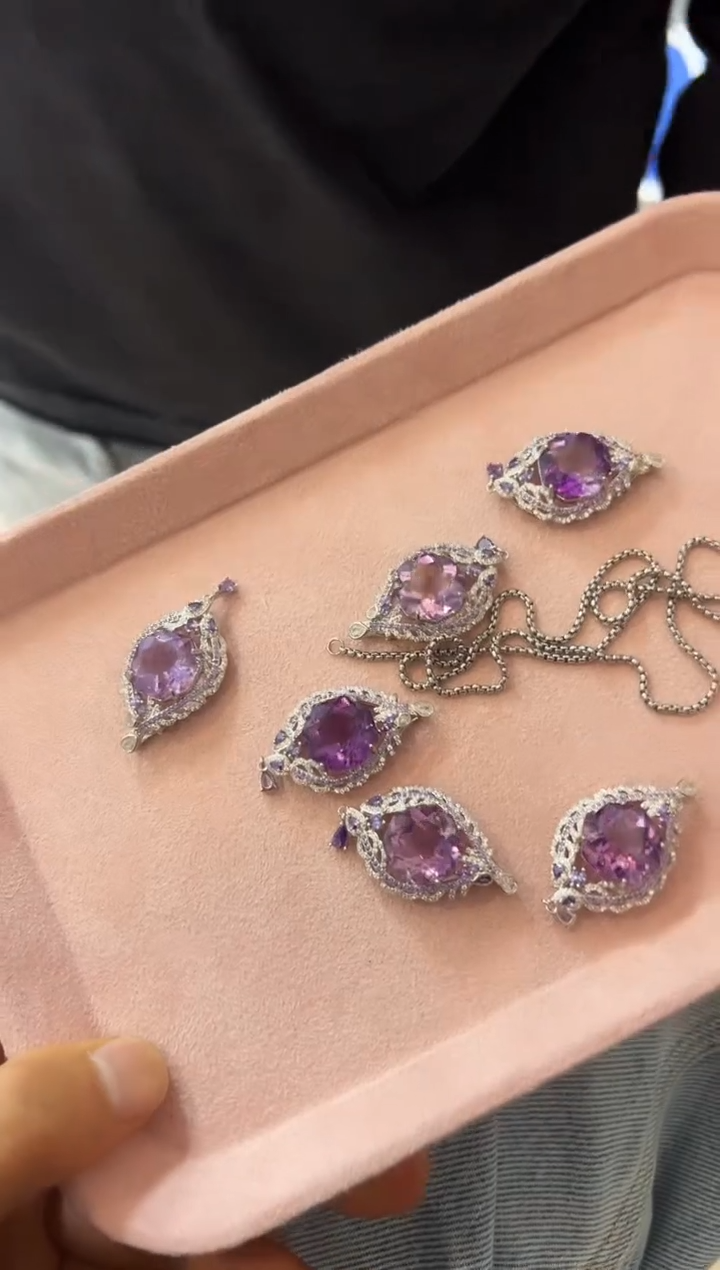 吊坠(不含链)银S925镶嵌水晶1205m049多样性发其一