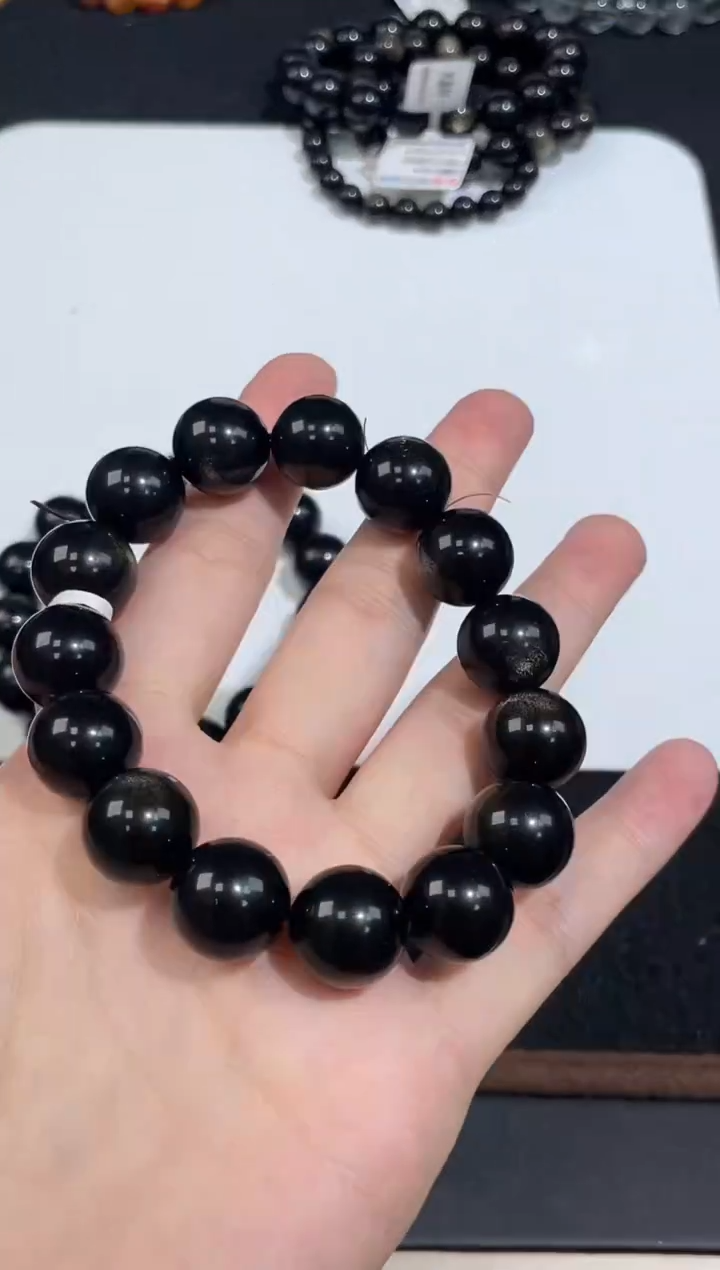 未镶嵌手链水晶32号金曜石单圈14mm
