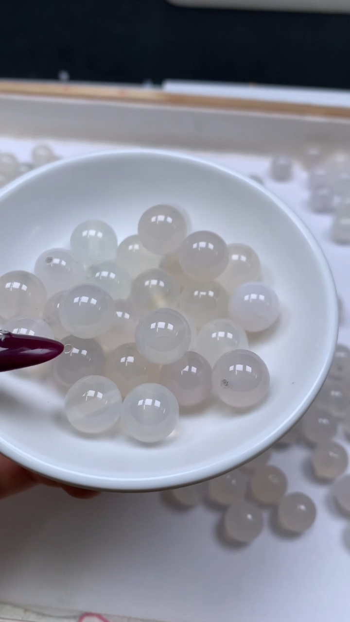 未镶嵌散珠南红玛瑙B451 荔枝冻12mm5个8.8元