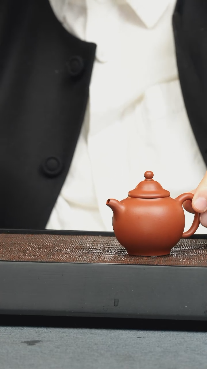 【闪购商品】紫砂茶壶五堂 仲芳笠帽-明月松间照