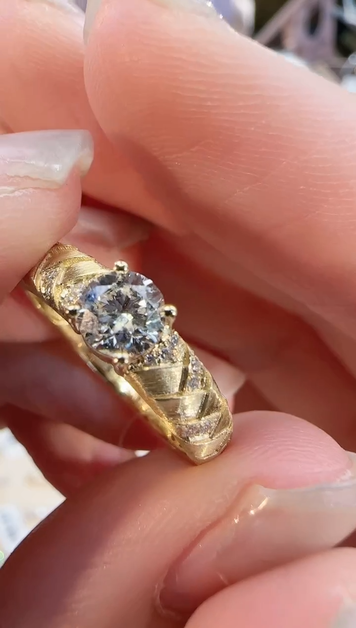 【闪购商品】钻石戒指/指环18K金镶嵌50分钻戒11#14#