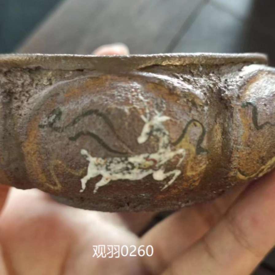 【萱时】敦煌九色鹿莲瓣矮杯通用链接-公道杯