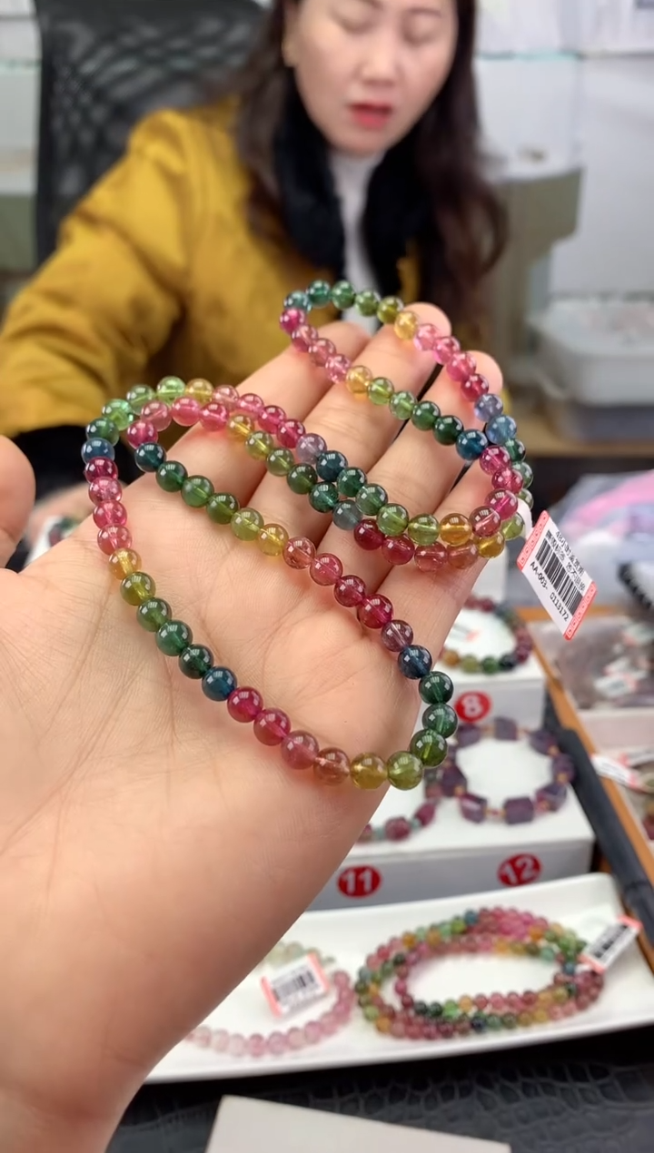 未镶嵌手串碧玺多样性发一条