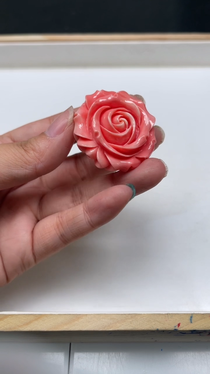 未镶嵌37*14mm拼合珍珠（马贝珠）E203 女皇贝 大玫瑰花 1个10元