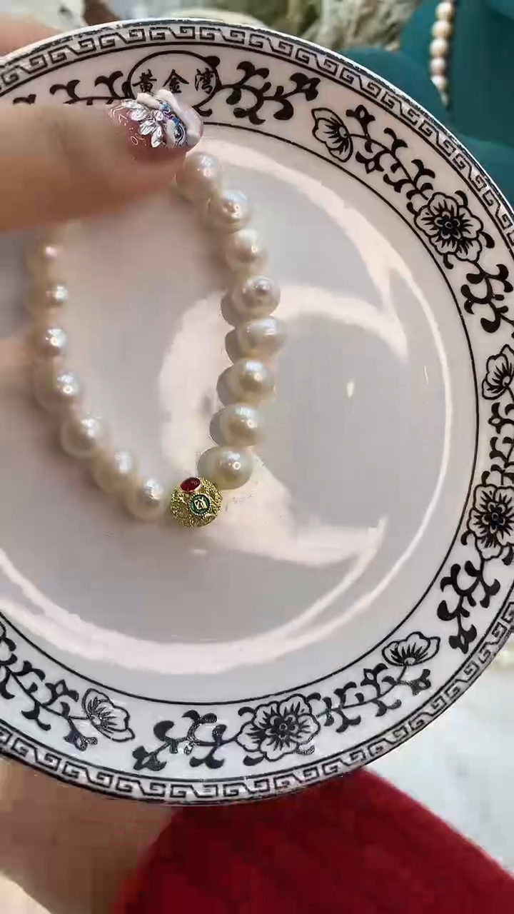 【闪购商品】淡水珍珠手链合金9