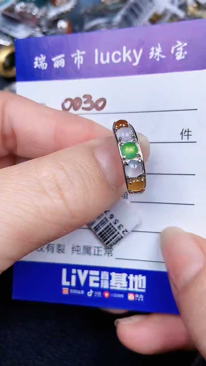 颈饰银S925镶嵌翡翠0030