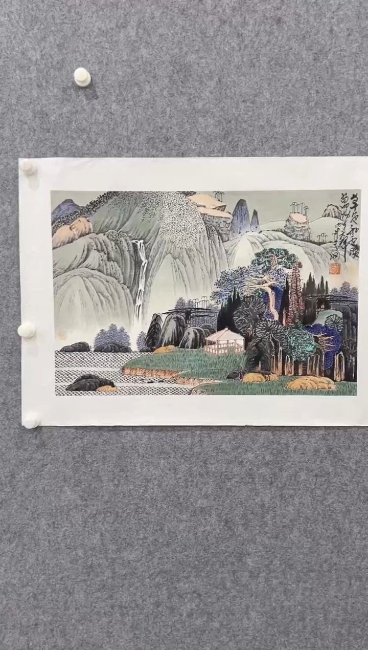 国画李纲-2.7平尺-诗意山水