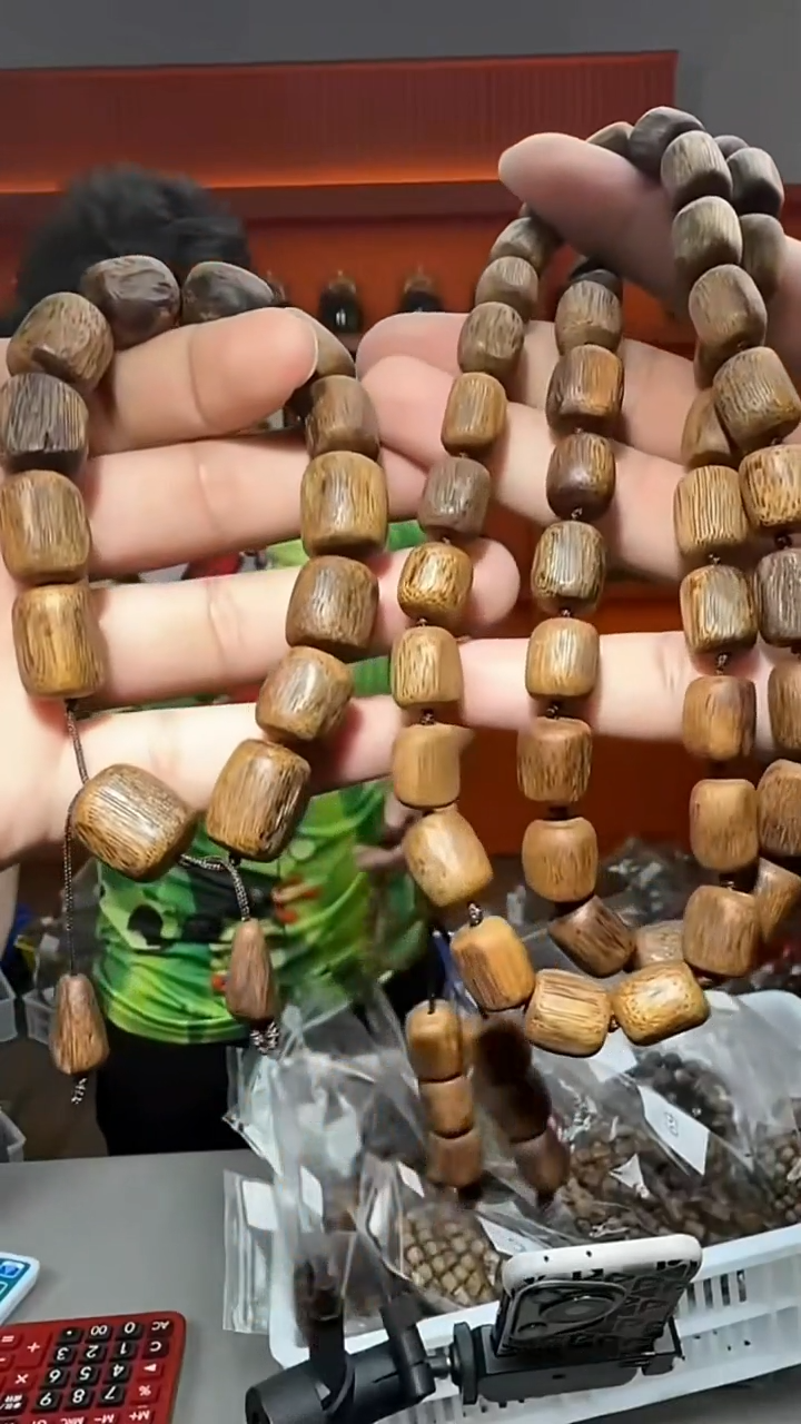 沉香手串196号长串发两条一大一小多样性发一