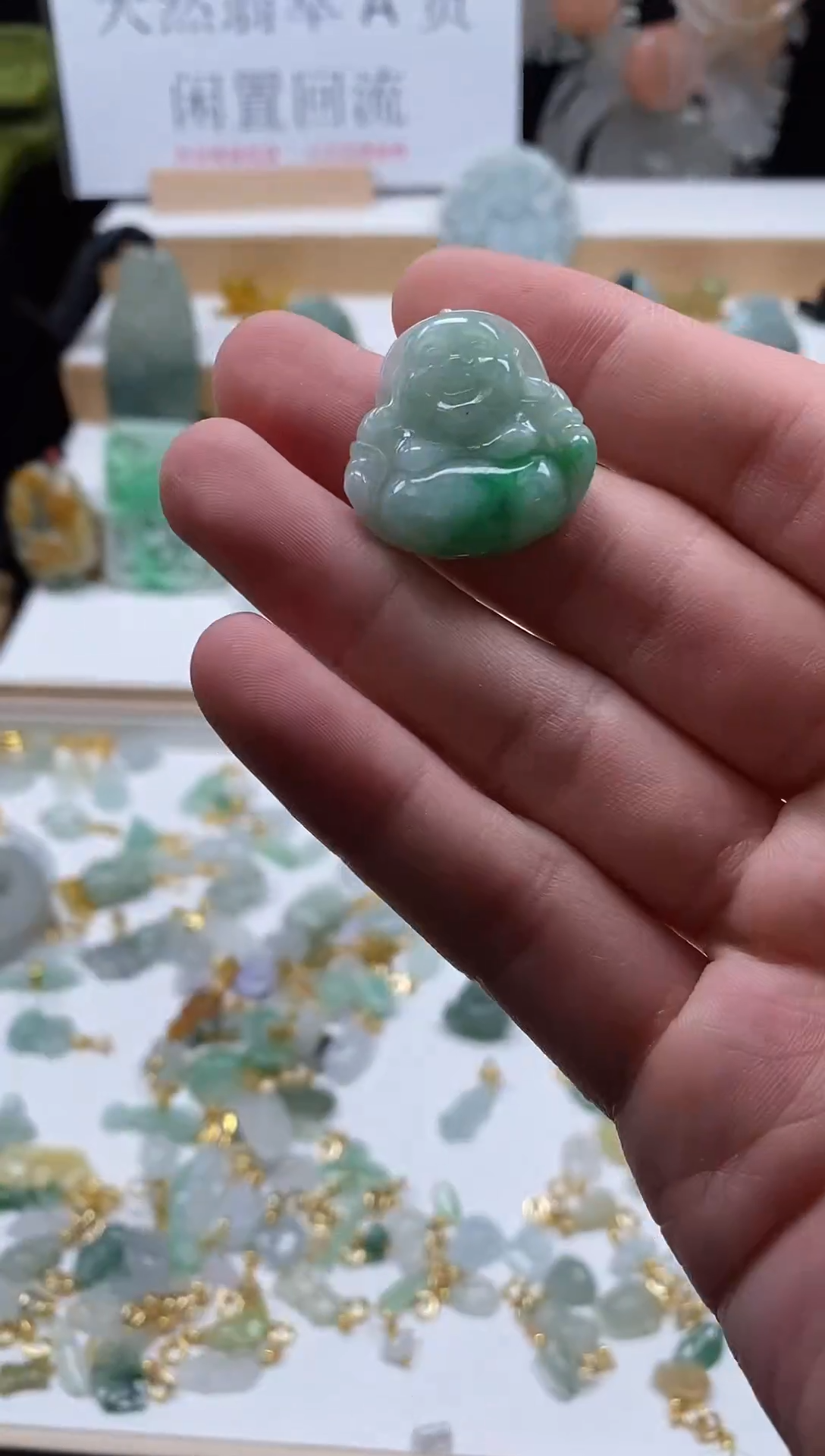 【闪购商品】翡翠颈饰未镶嵌96佛公