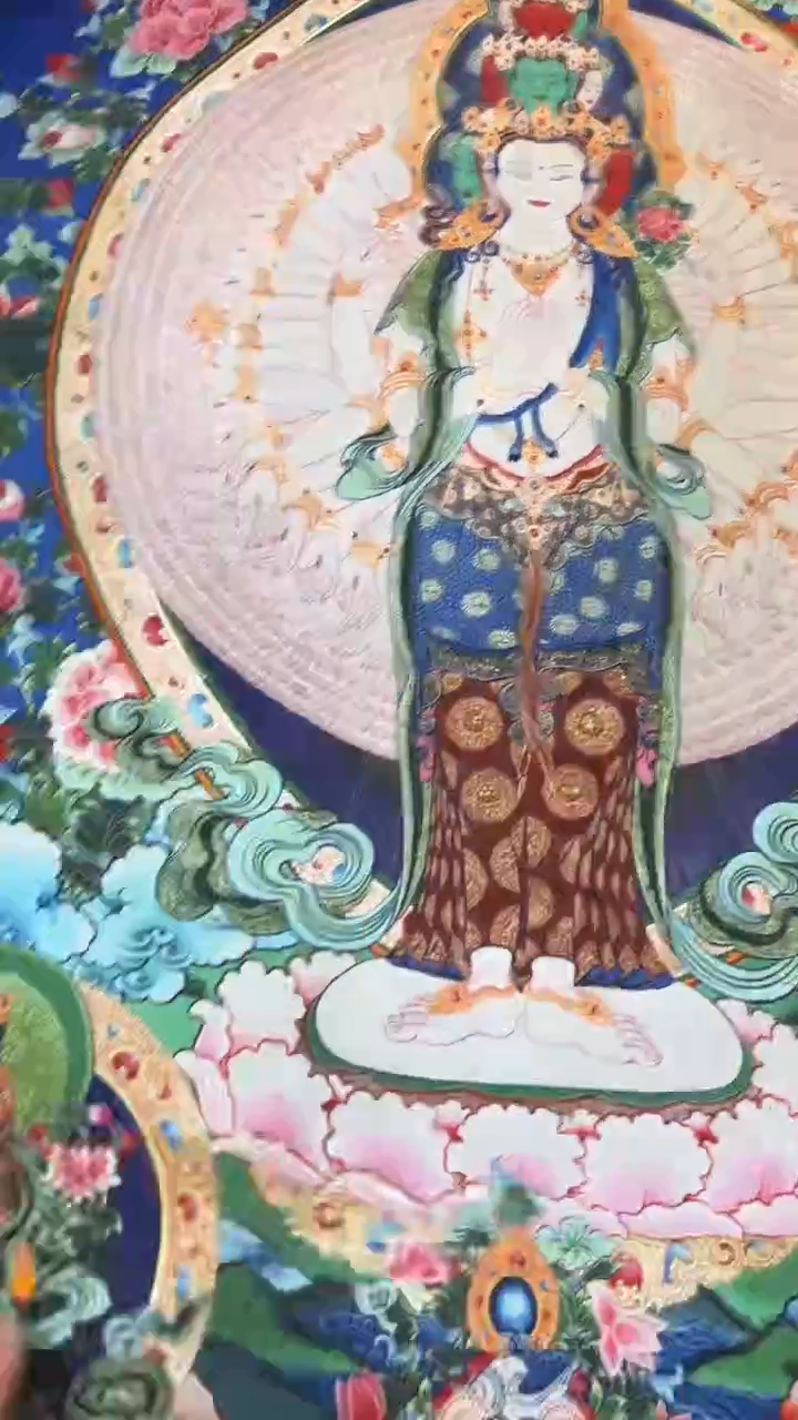 装裱画唐卡藏艺阁手绘作品TK16083