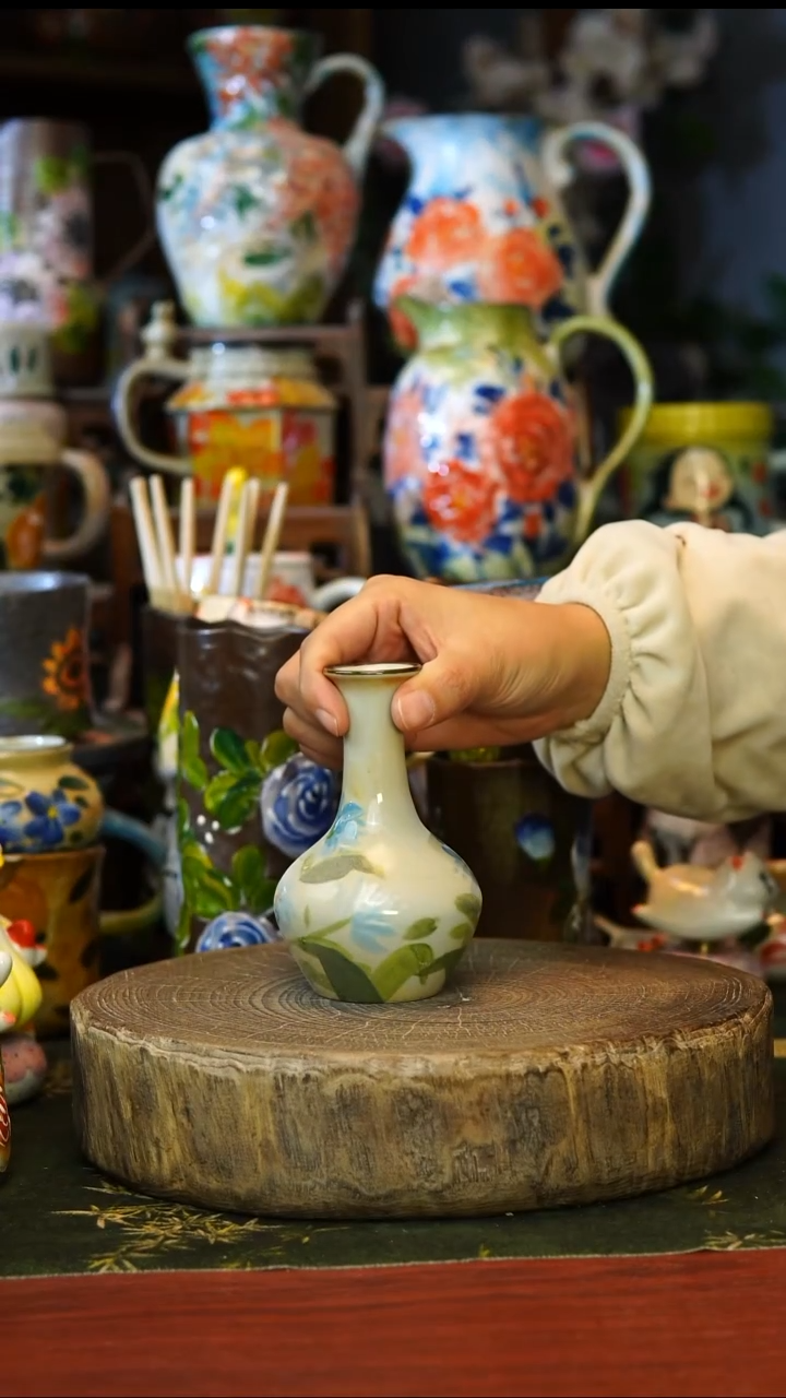 陶瓷6景德镇手工手绘釉下彩