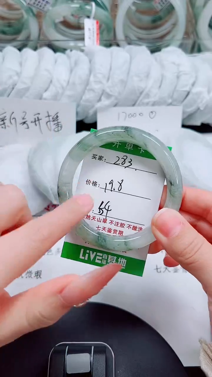 未镶嵌手镯石英质玉283-53/54