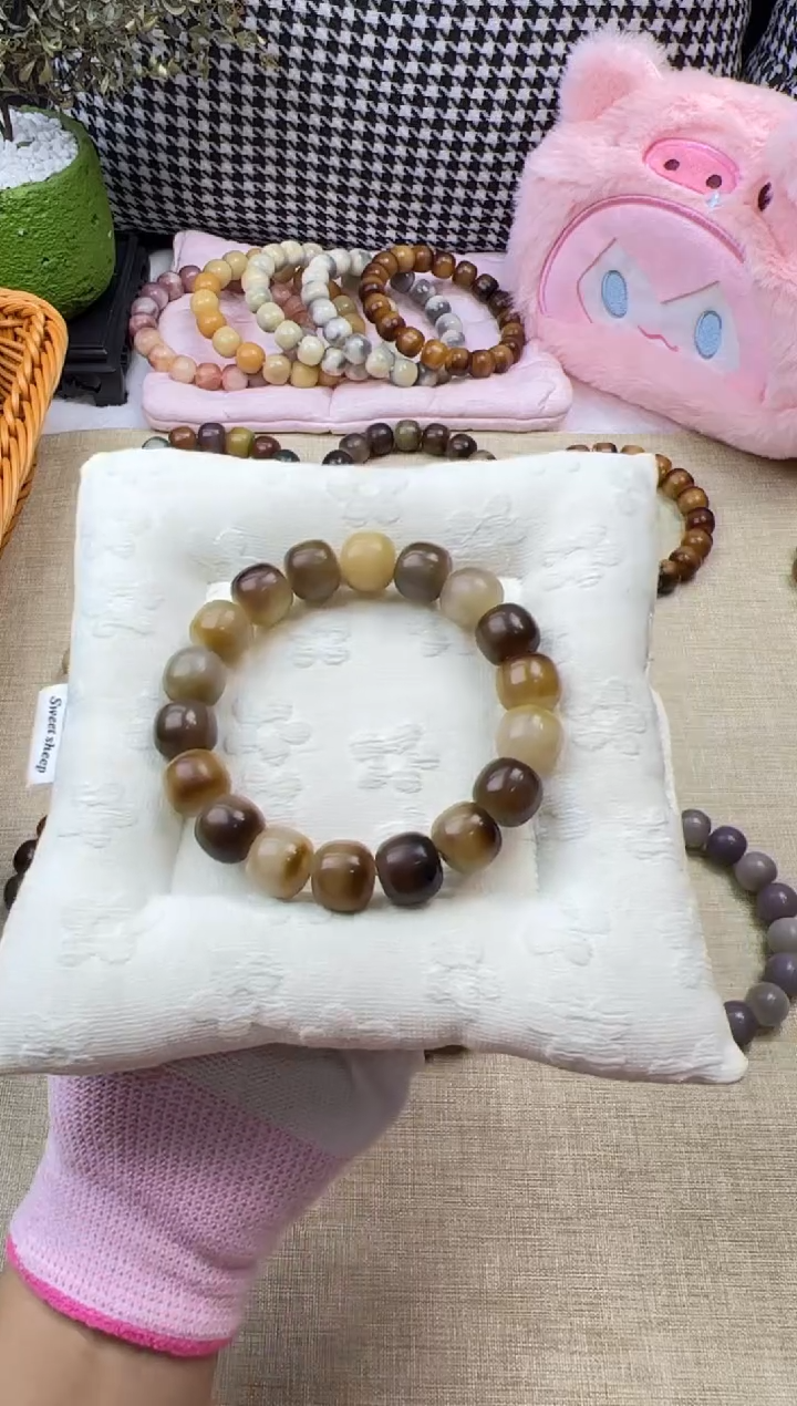 手串菩提根/象牙果卡14干磨桶珠黑加仑