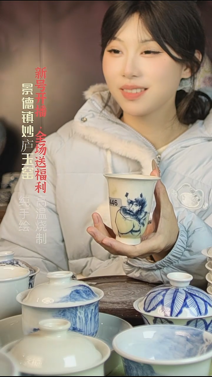 盘陶妙庐玉窑钟馗高闻香446大瑕