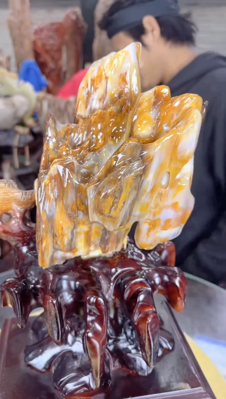 【闪购商品】硅化玉珠宝奇石未镶嵌缅甸天然树化玉