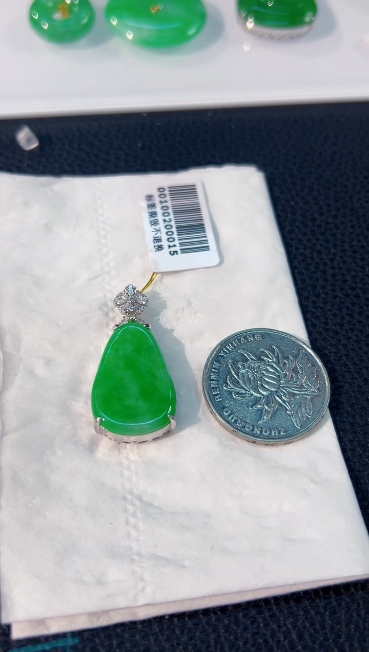 颈饰未镶嵌翡翠 缅料A货/支持复检/一件