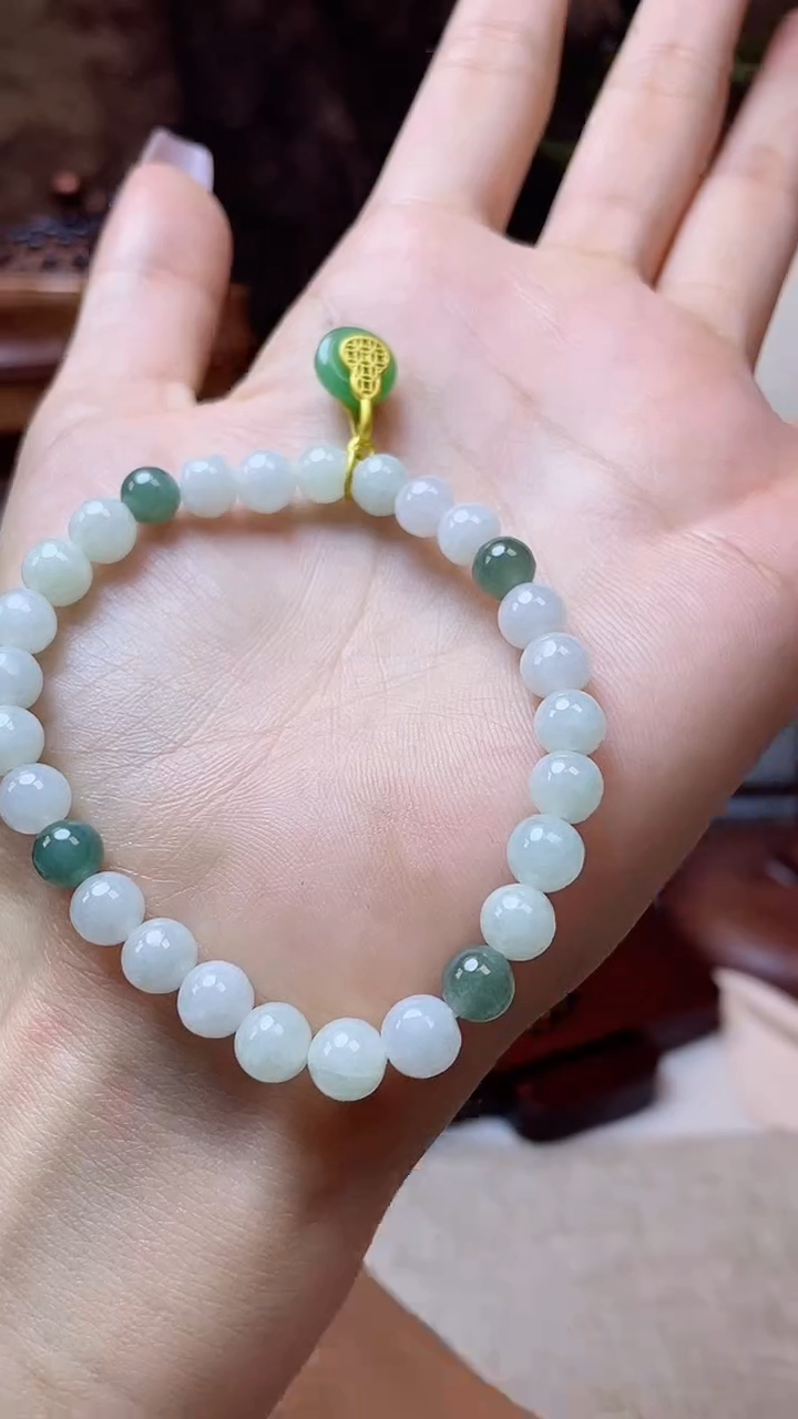 未镶嵌手串翡翠珠串