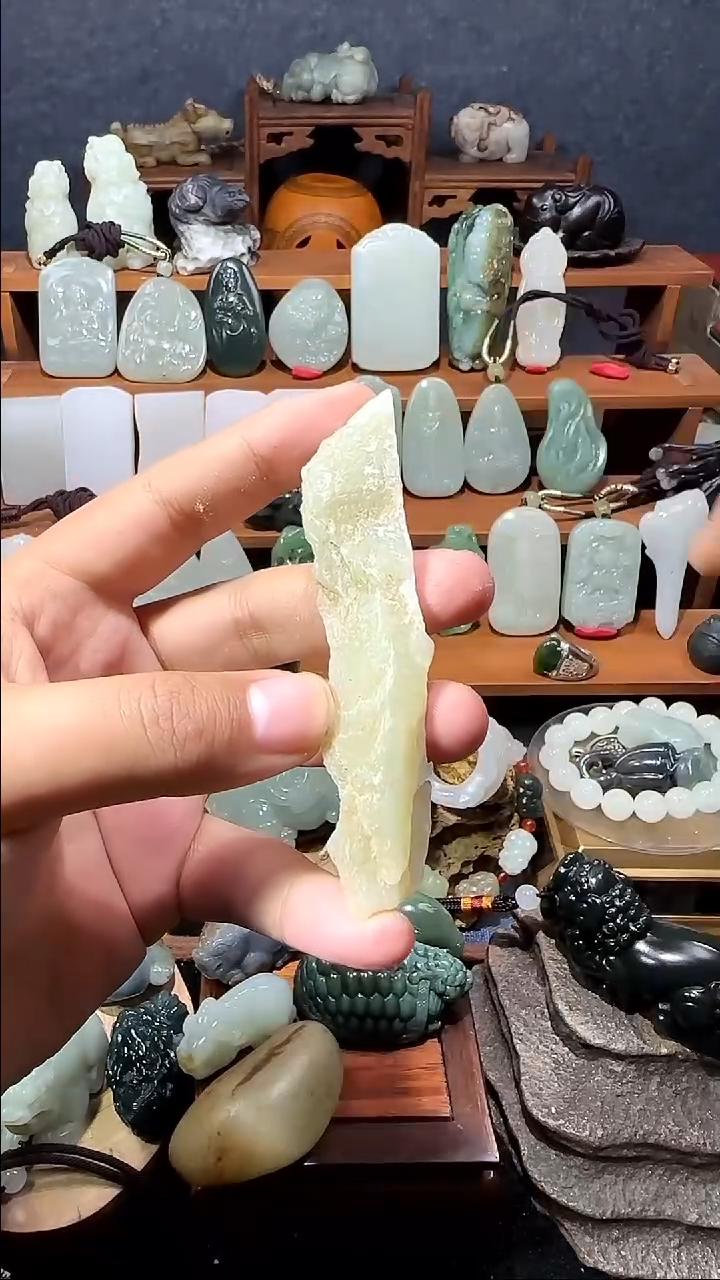 颈饰未镶嵌和田玉W*定制ZL无事牌