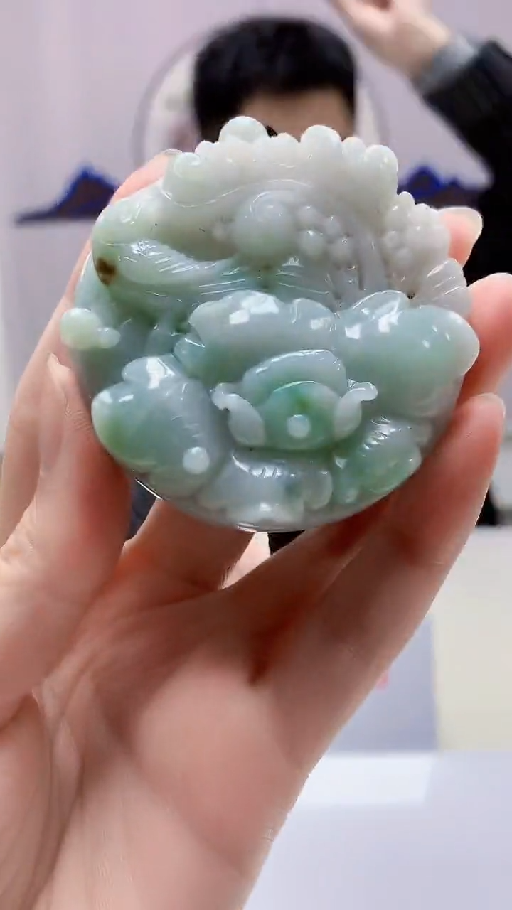 【闪购商品】定制翡翠未镶嵌5153zm-毛货挂件147