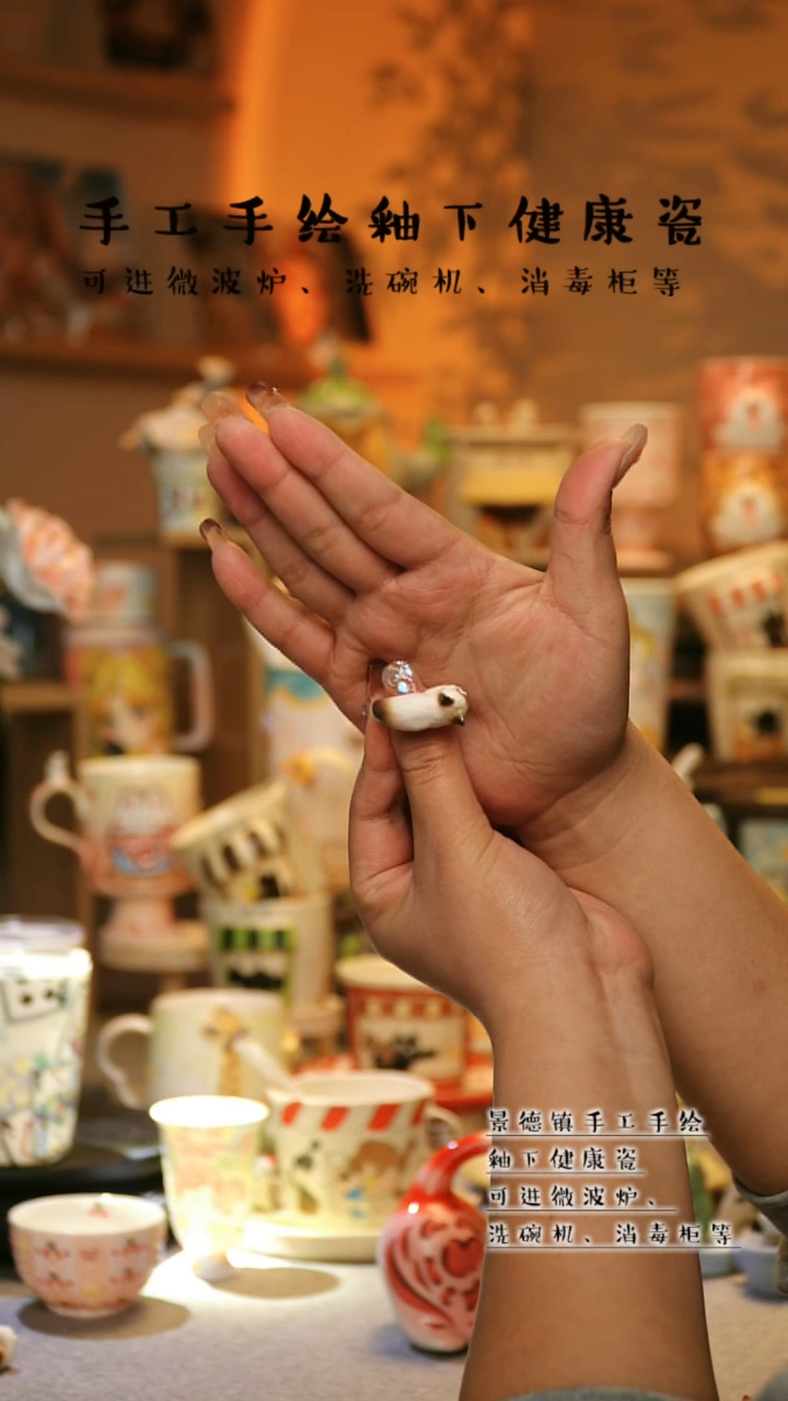 【闪购商品】杯景德镇高温釉下彩&W1064