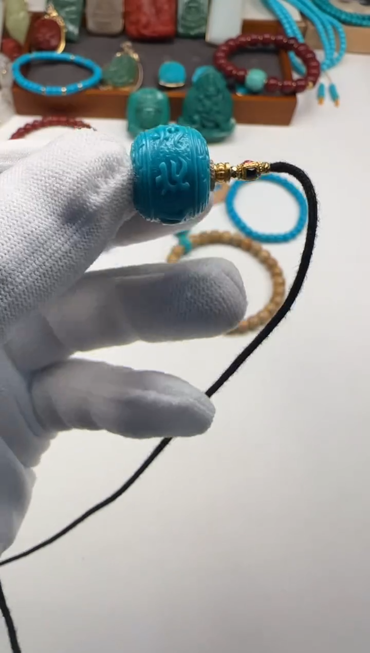 18K金镶嵌绿松石配饰配饰归****～配饰配饰