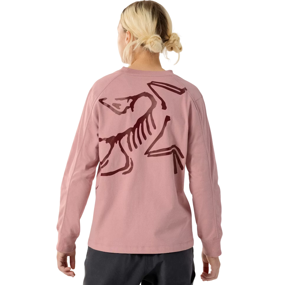 25新女款始祖鸟Kragg 后背大鸟标棉长袖T恤厚款时尚运动