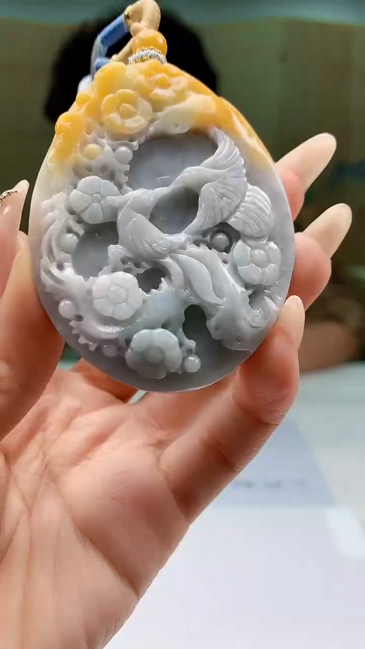 【闪购商品】定制翡翠未镶嵌4688ty-毛货挂件66