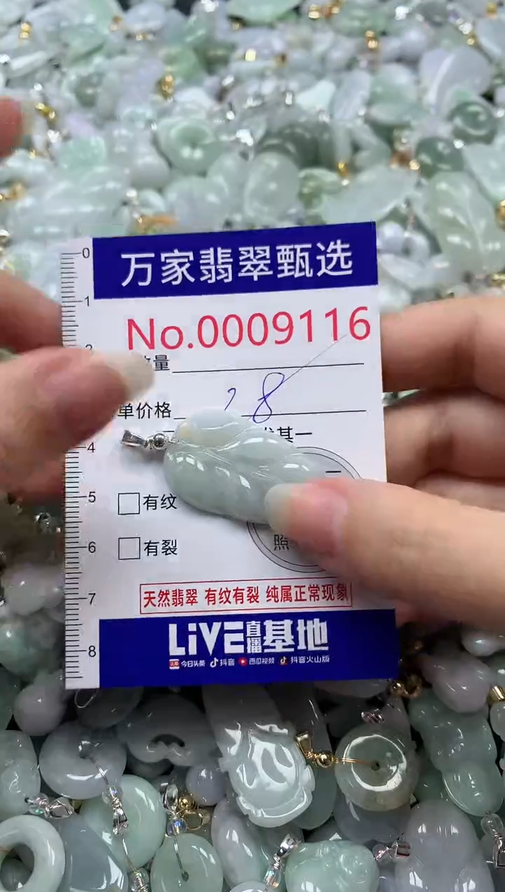 吊坠(不含链)未镶嵌翡翠9116