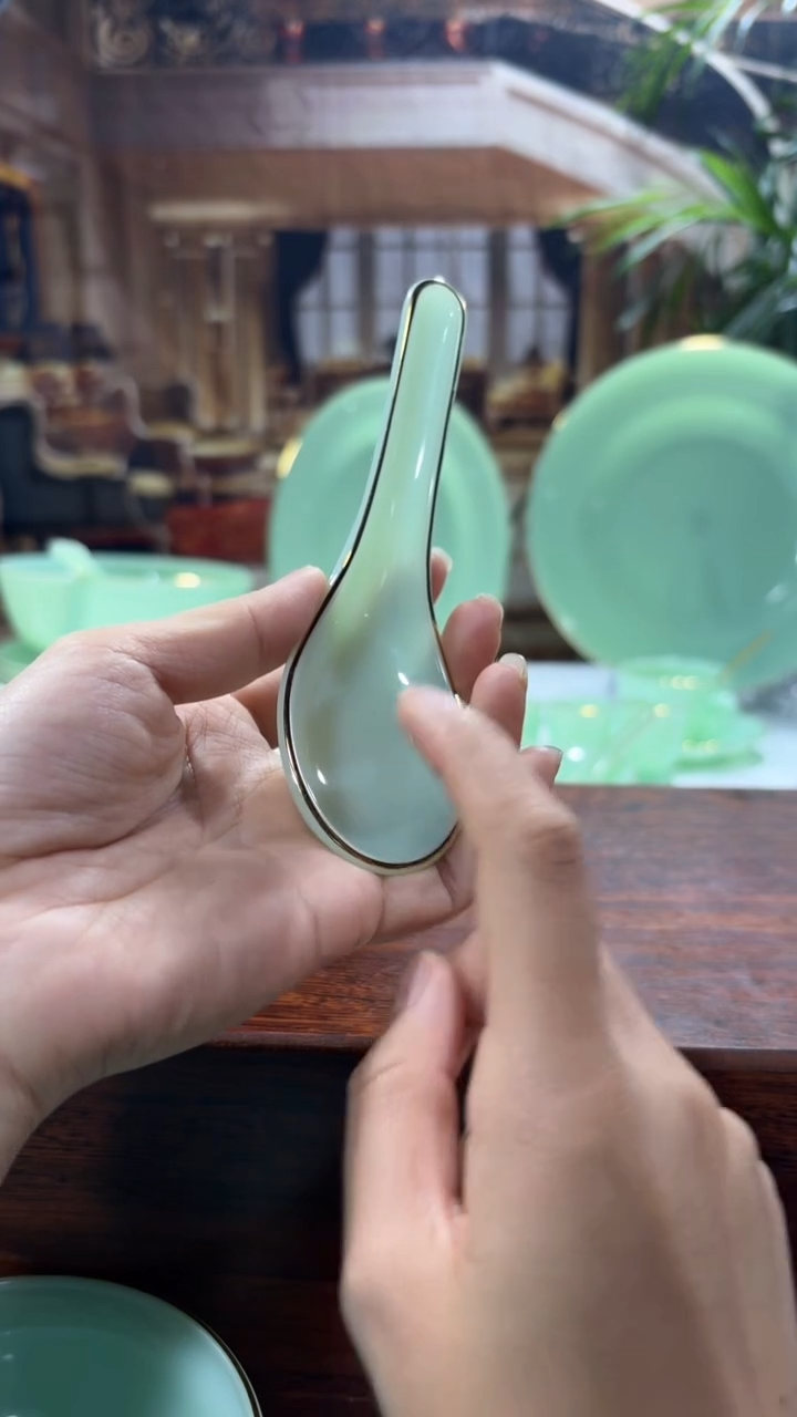 【闪购商品】...小汤勺玉瓷10个 【贝美】
