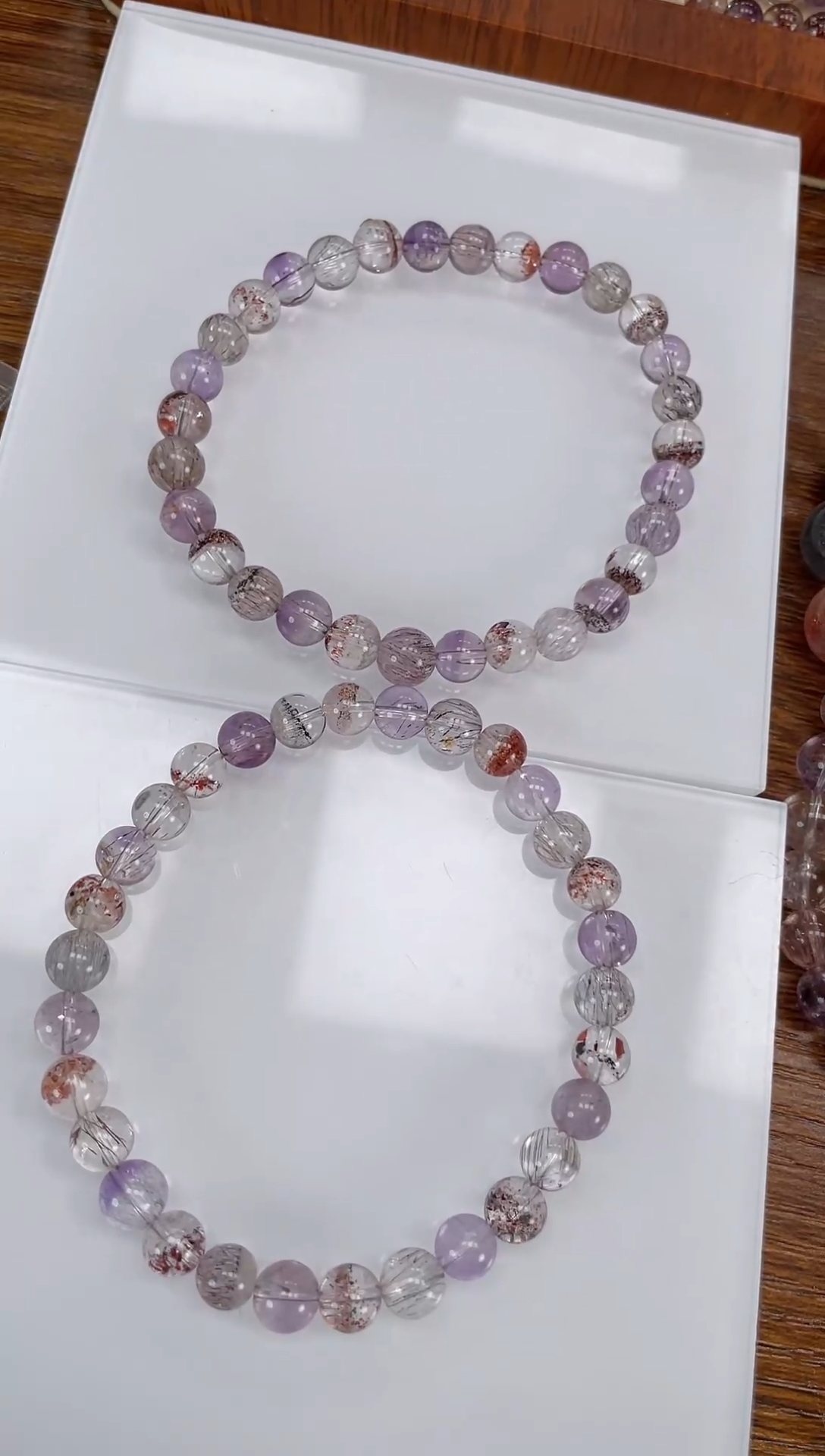 【闪购商品】水晶手链未镶嵌超七手串6+mm 多样性发一