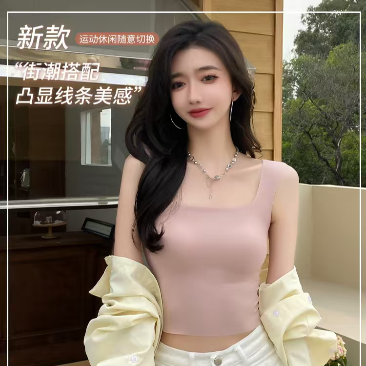 免文胸夏季背心吊带气质打底女士美背7720