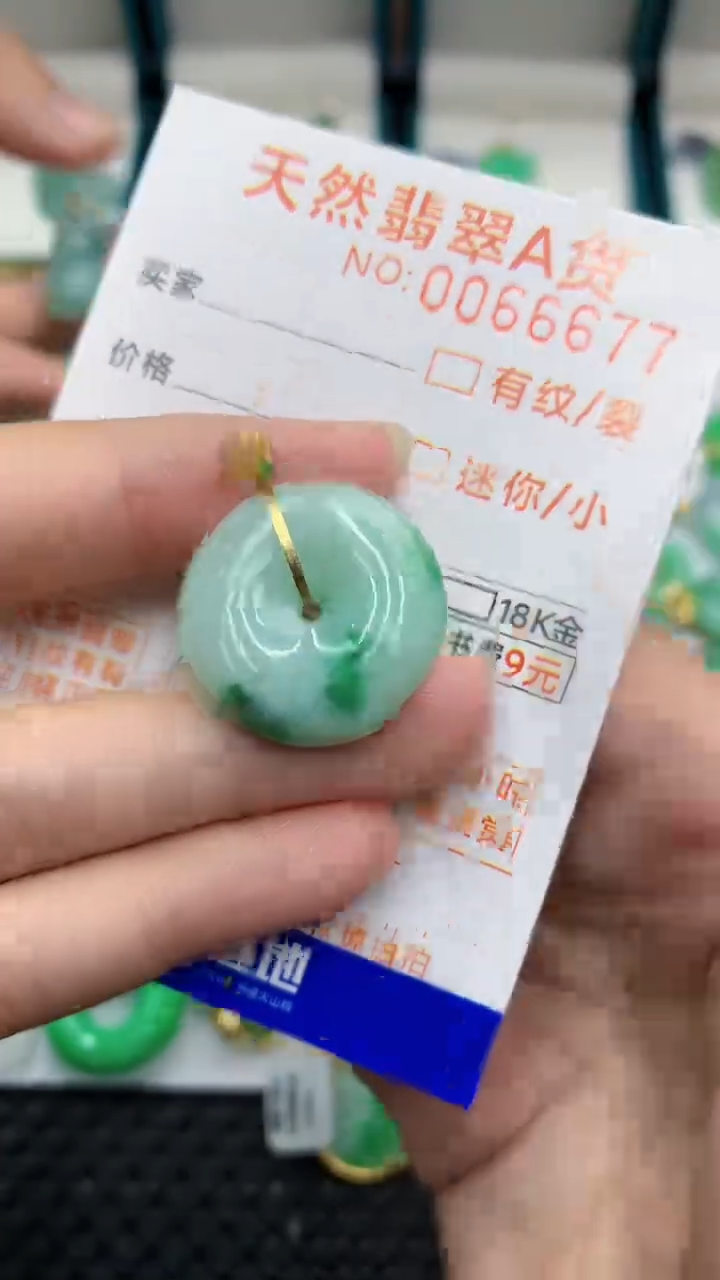 【闪购商品】翡翠颈饰18K金镶嵌            8