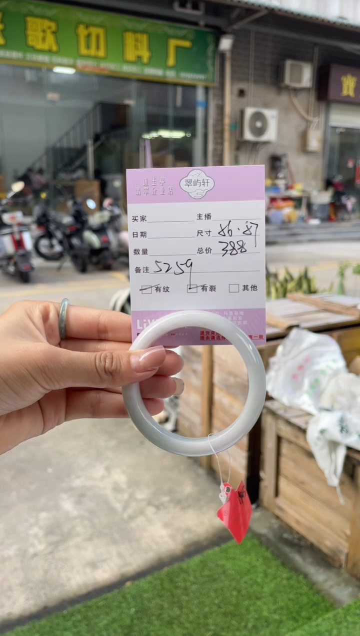 未镶嵌手镯翡翠G 56正圈 5259