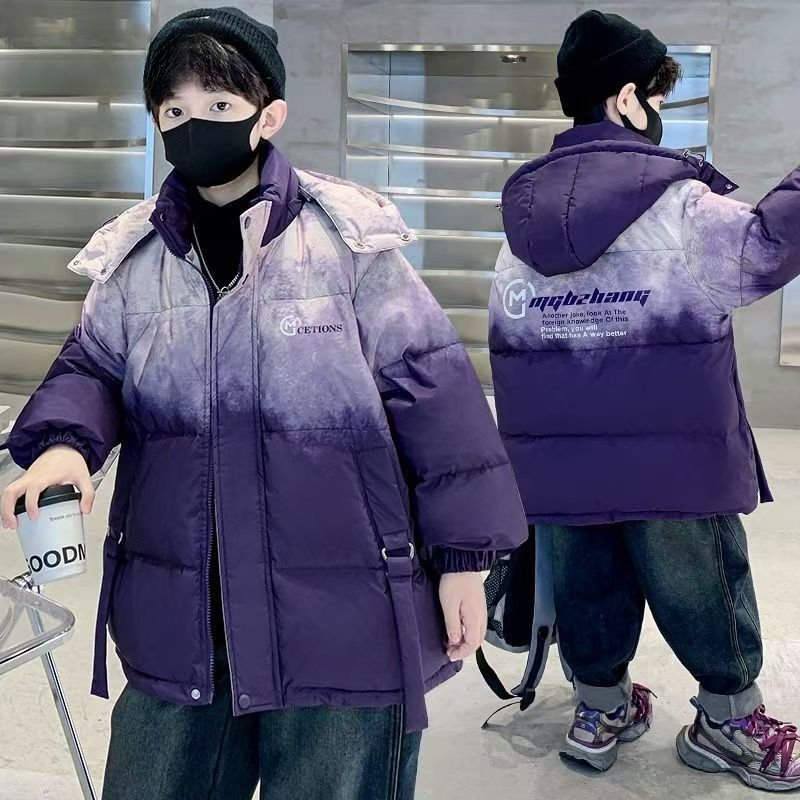 F00675男童秋冬季加棉加厚棉衣外套2025年棉袄儿童大童面包服棉服