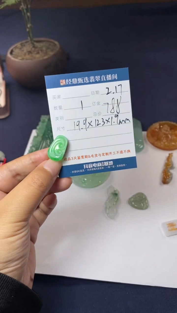 【闪购商品】定制翡翠未镶嵌吊坠