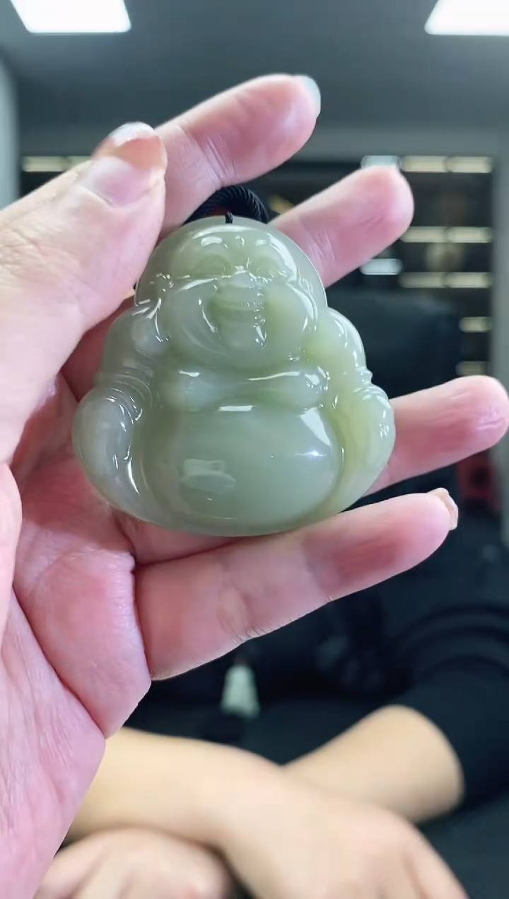 颈饰未镶嵌和田玉佛公吊坠