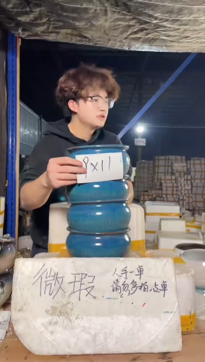 紫砂花盆宜兴紫砂粗陶花盆19./11发货四个
