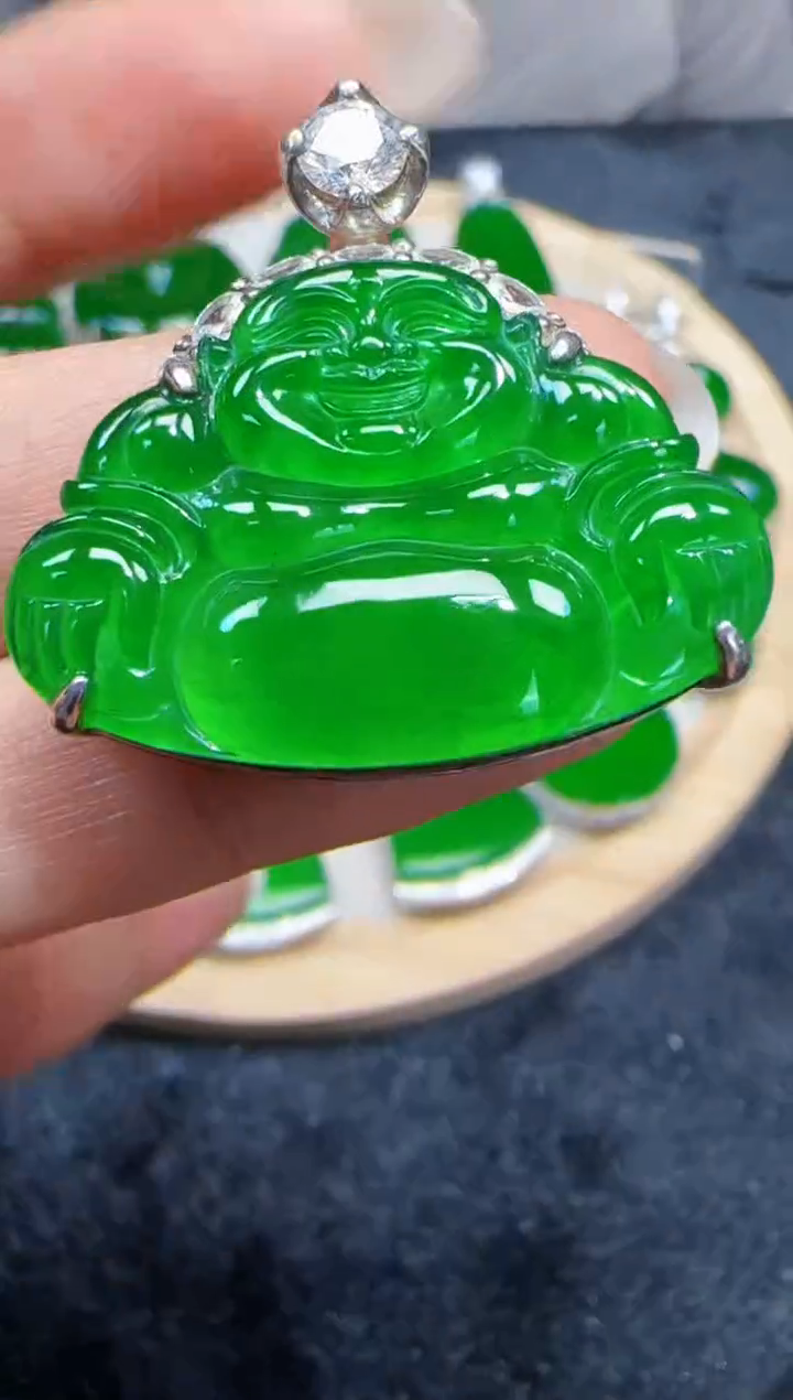 未镶嵌定制翡翠翡翠吊坠121