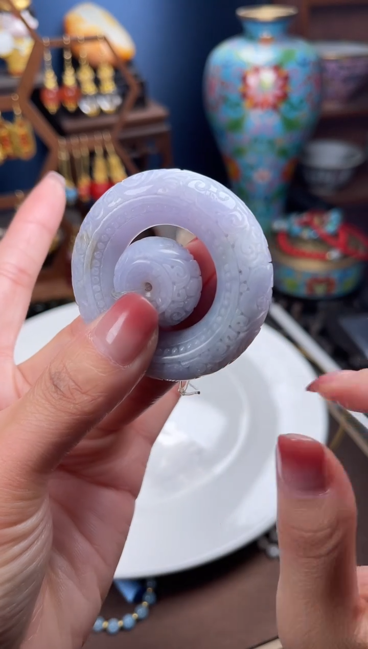 未镶嵌挂件翡翠A***e，112351镯心