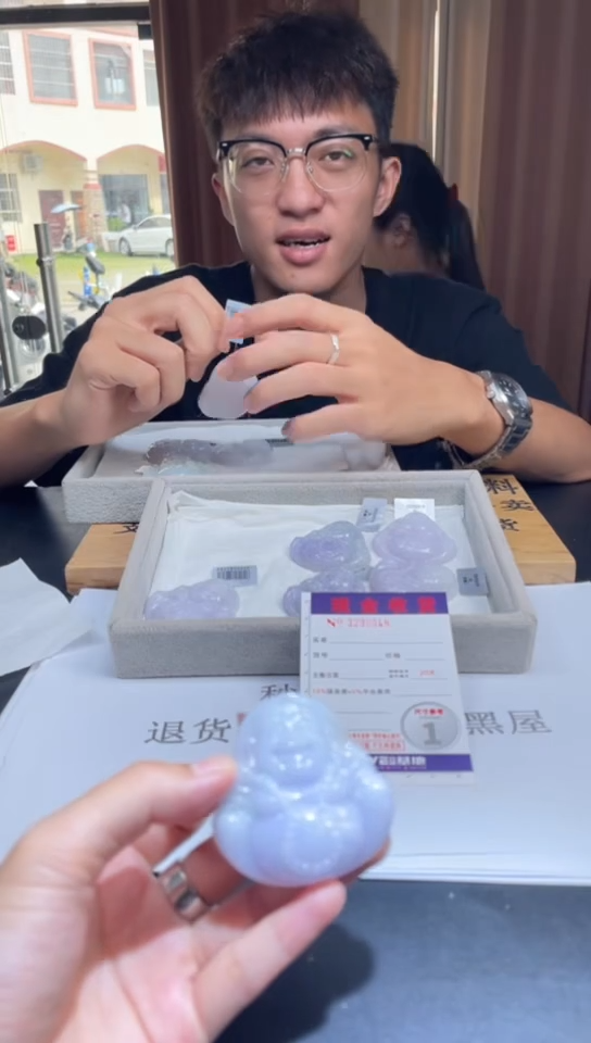 定制翡翠未镶嵌未抛光毛货多样性发其一拍一发一0347