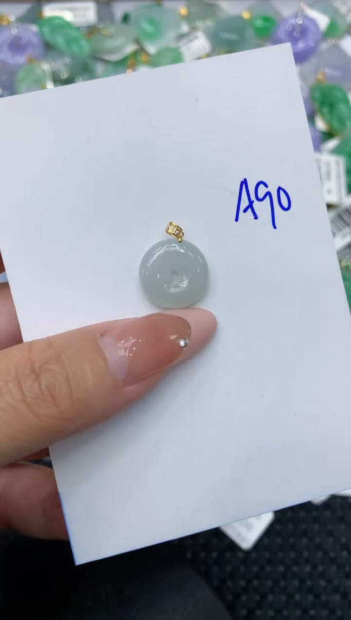 【闪购商品】翡翠颈饰18K金镶嵌111111111