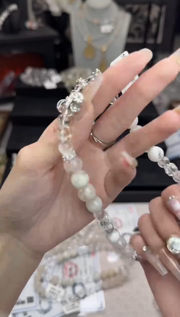 水晶手链未镶嵌天然水晶 多样性发货